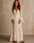 Emily | Vintage Silhouette Maxi Jurk voor Vrouwen
