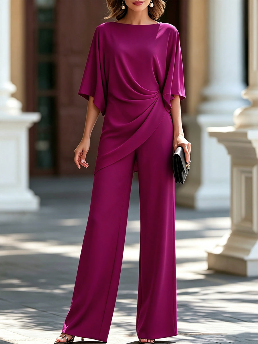 Baukje | Tweedelige Set met Gedrapeerde Taille