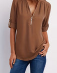Silja | Blouse met Ritssluiting