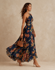 Greta | One-shoulder Bloemenjurk