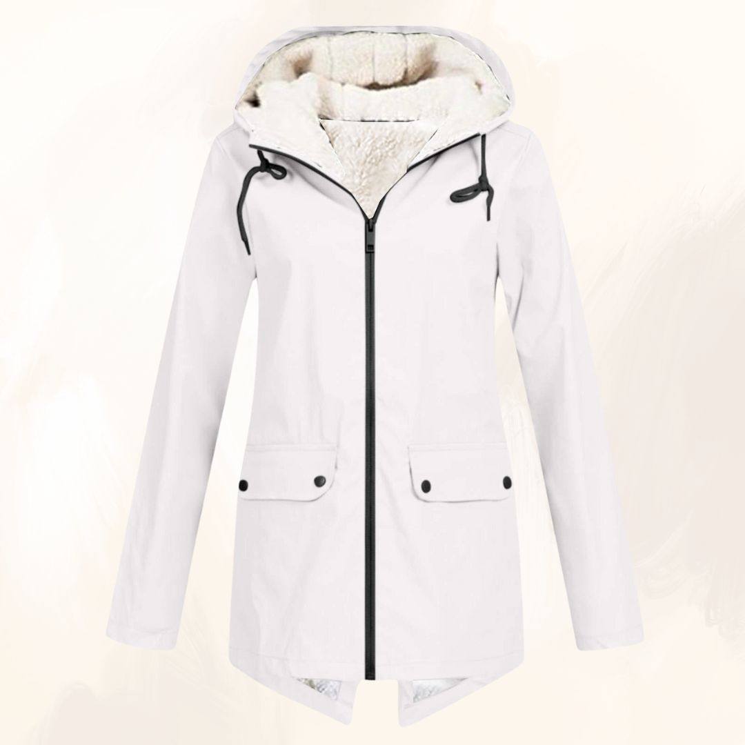 Dames winterjas van kunstbont