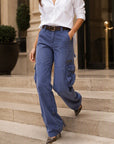 Luisa | Dames Vintage Wijde Cargobroek