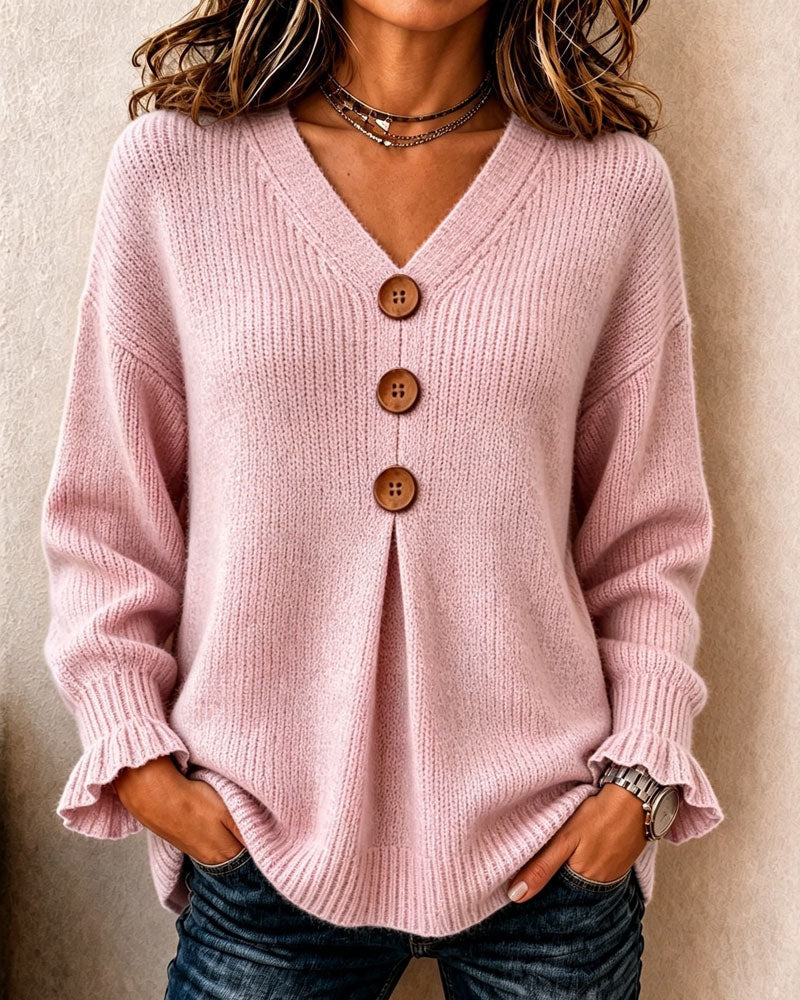 Elske | Pullover Trui met V-hals
