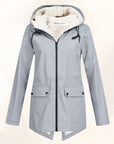 Dames winterjas van kunstbont