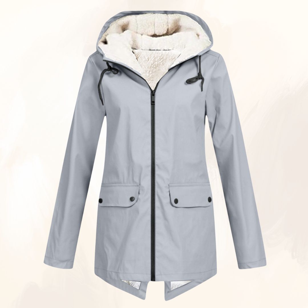 Dames winterjas van kunstbont