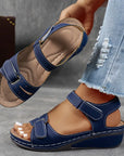 Annelie | Sandalen met Sleehak en Open Neus