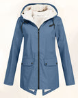 Dames winterjas van kunstbont