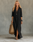 Vivienne | Maxi-jurk met knopen voor dames