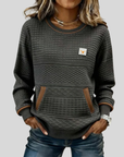 Noelle™ | Crew Neck Kleurblok Sweatshirt