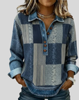 Meridell™ | Kleurblok Print Sweatshirt
