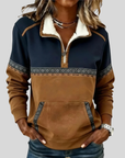 Ismay | Sherpa Kraag Half-Zip Pullover