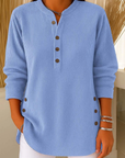 Nieves | Henley Tuniek met Knopen