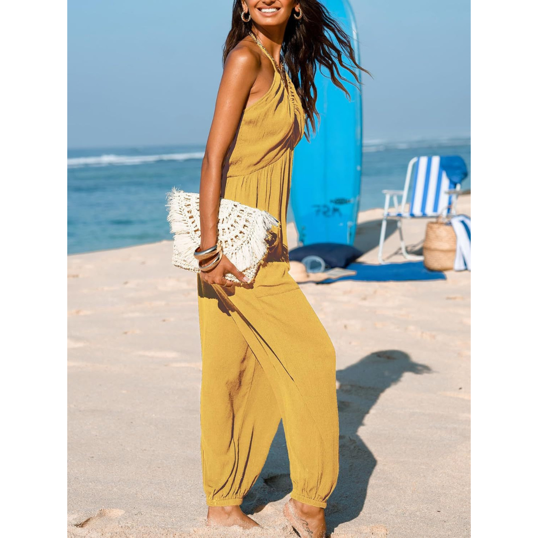 Karin | Losvallende Jumpsuit met V-hals