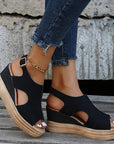 Margit – ontspannen metallic hak sandaal