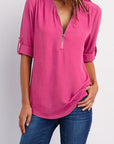 Silja | Blouse met Ritssluiting