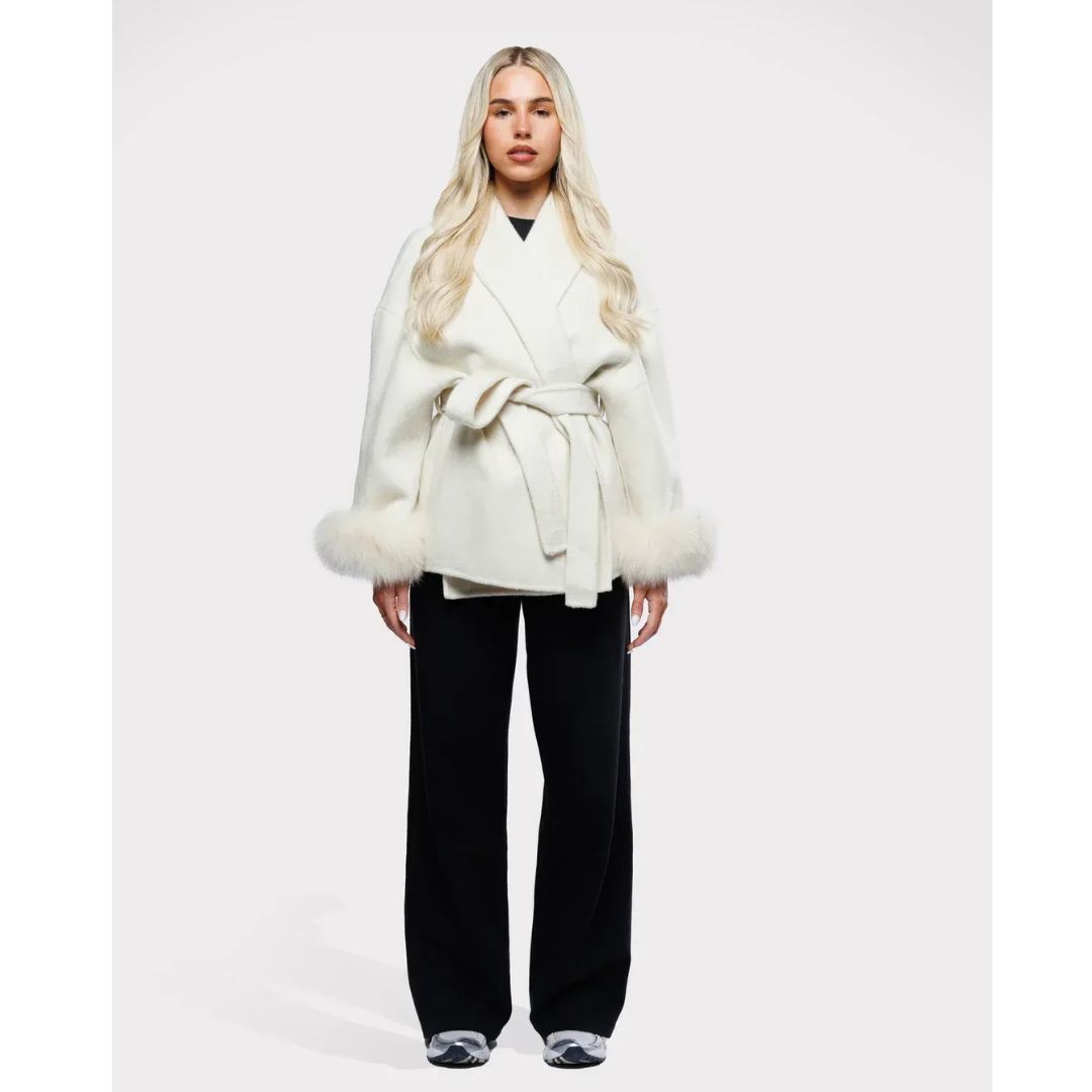 Fleur | Luxe Wikkeljas met Tailleriem | Flatterend &amp; Chic