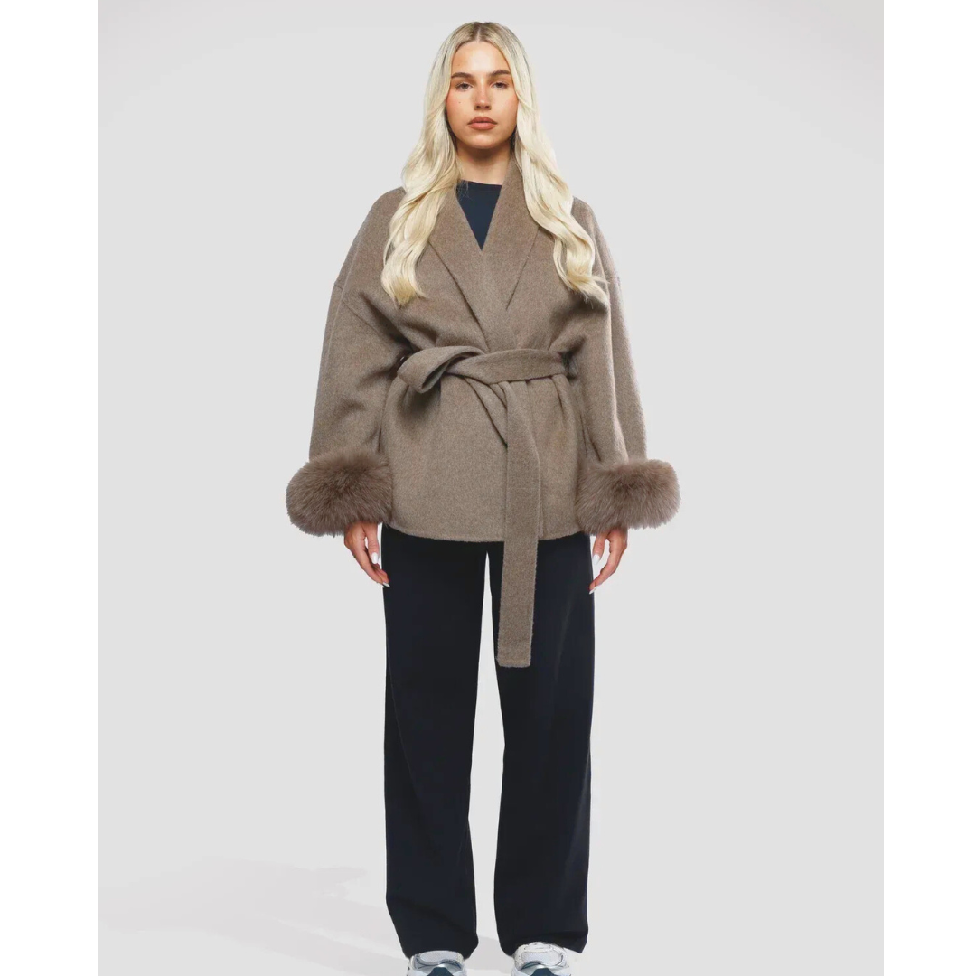 Fleur | Luxe Wikkeljas met Tailleriem | Flatterend &amp; Chic