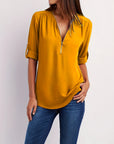 Silja | Blouse met Ritssluiting