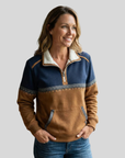 Ismay | Sherpa Kraag Half-Zip Pullover