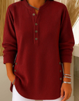 Nieves | Henley Tuniek met Knopen
