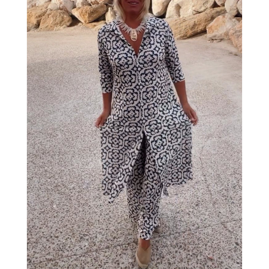 Sandra | Set met Knoopsluiting
