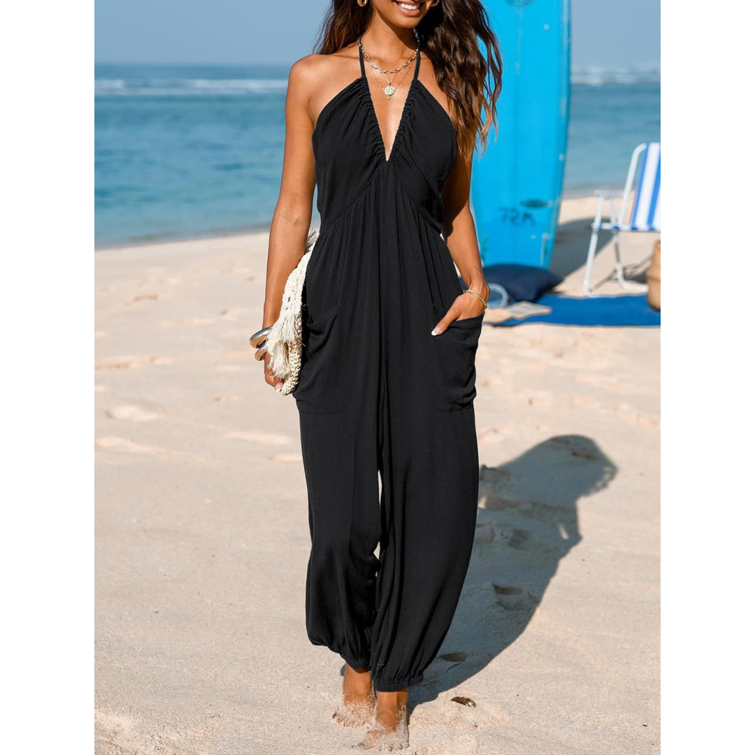 Karin | Losvallende Jumpsuit met V-hals