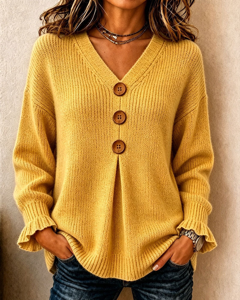 Elske | Pullover Trui met V-hals