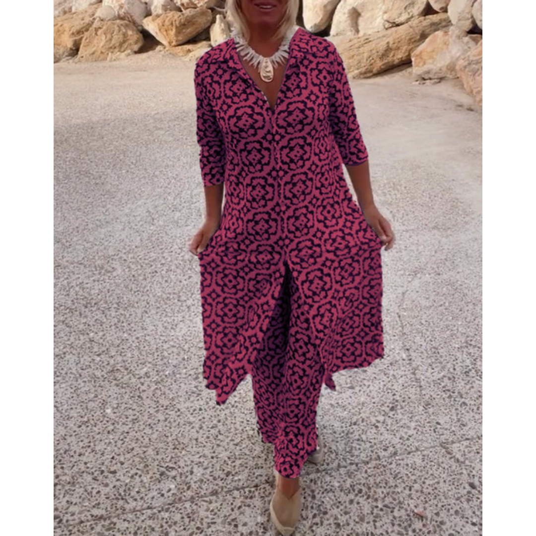 Sandra | Set met Knoopsluiting