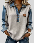 Voxanne™ | Denim Kraag Pullover