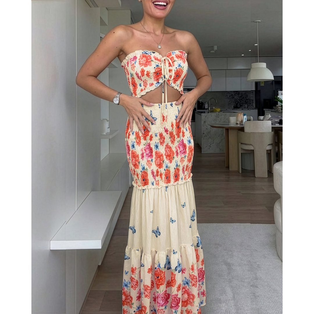 Rosalinde | Tweedelige Set met Bloemenprint