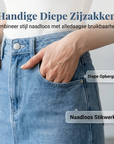 Cyrieke | Denim Rok met Kanten Zoom