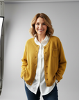 Martine | Zachte Gebreide Cardigan met Borstzak