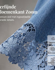Cyrieke | Denim Rok met Kanten Zoom
