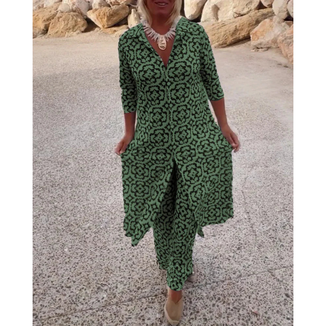 Sandra | Set met Knoopsluiting