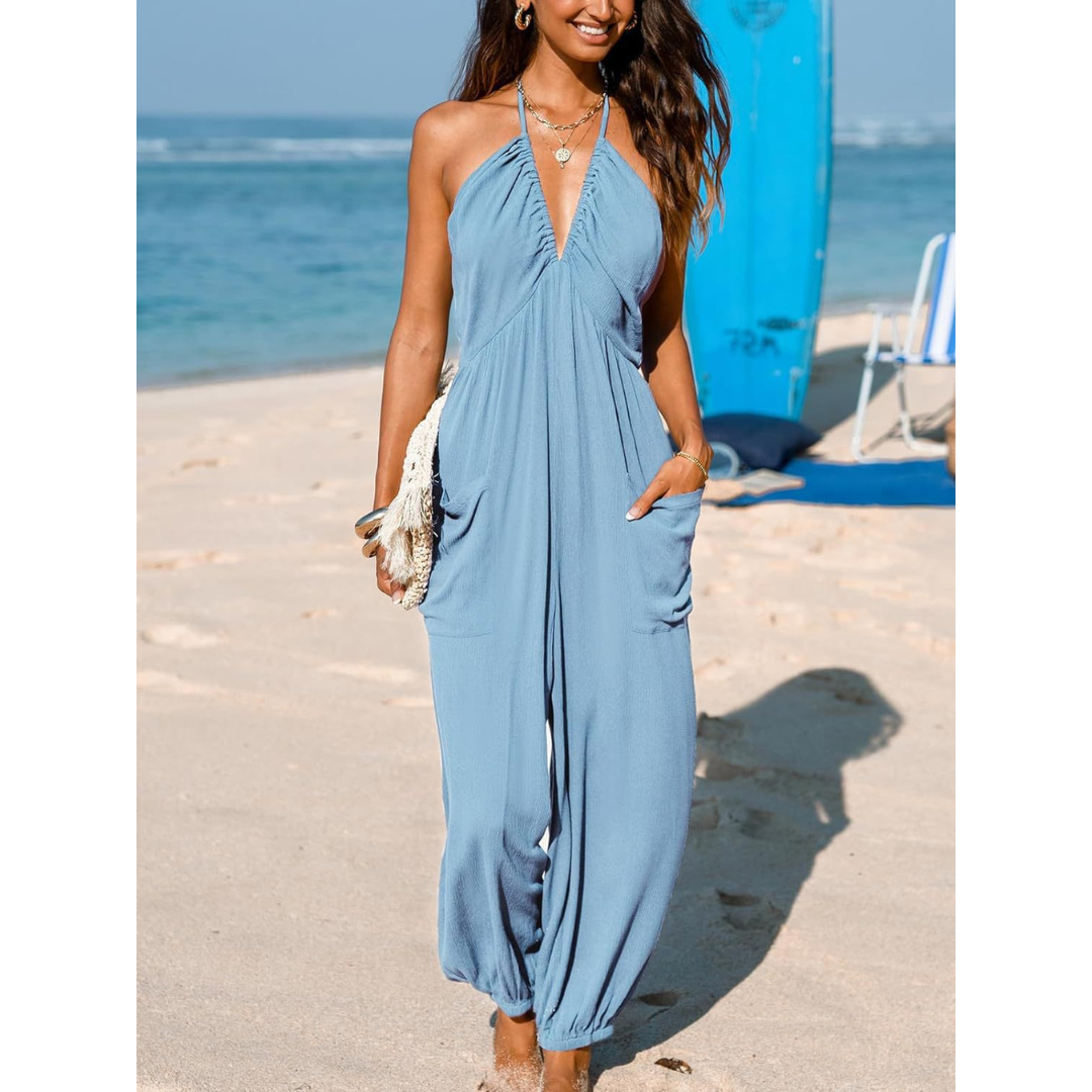 Karin | Losvallende Jumpsuit met V-hals