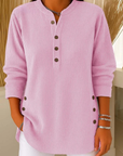 Nieves | Henley Tuniek met Knopen