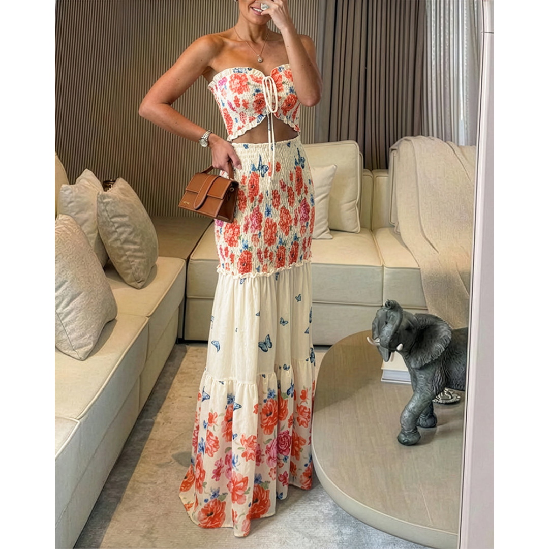Rosalinde | Tweedelige Set met Bloemenprint