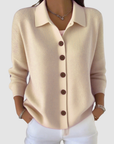 Martine | Gebreid Vest met Knopen