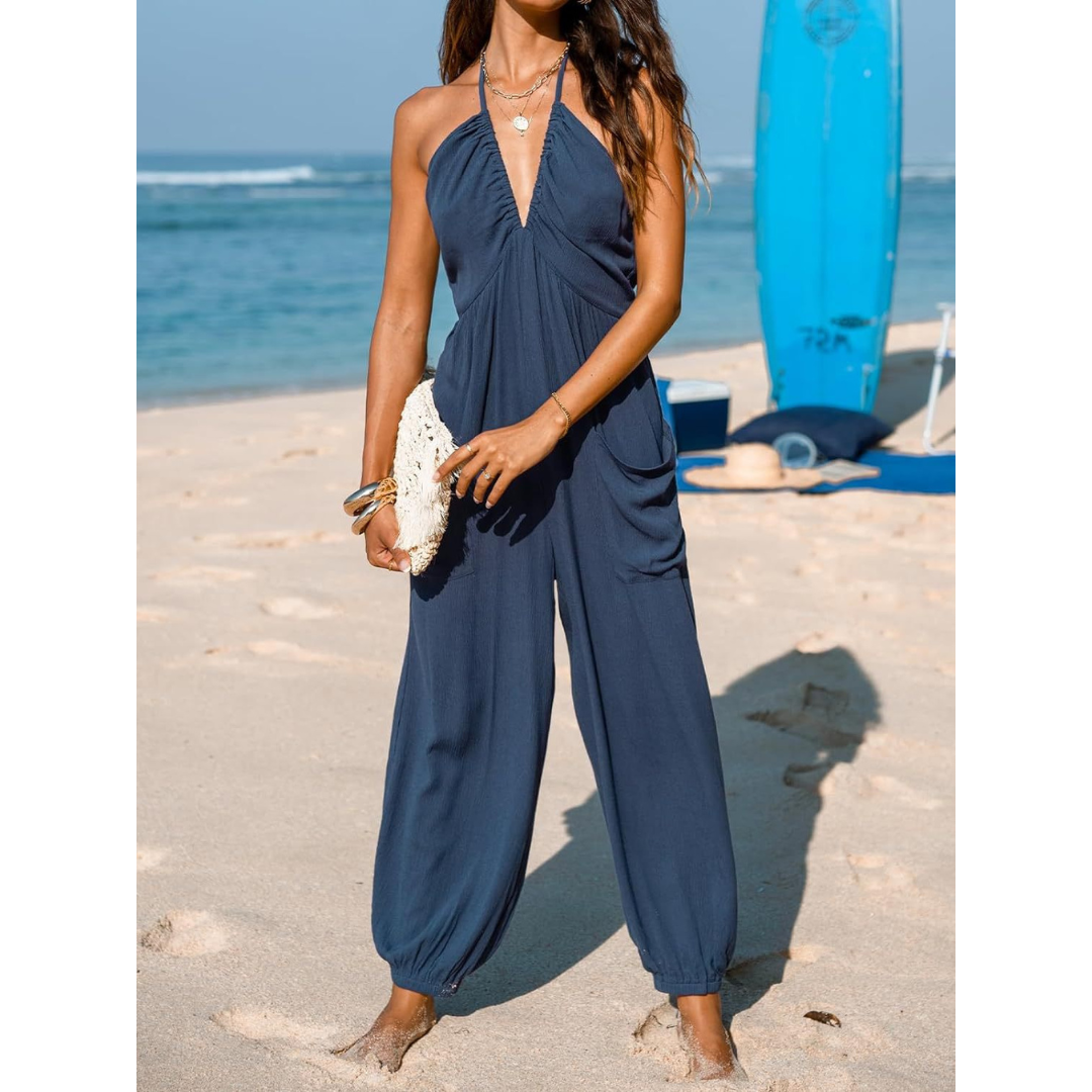 Karin | Losvallende Jumpsuit met V-hals