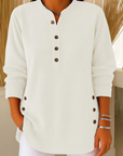Nieves | Henley Tuniek met Knopen