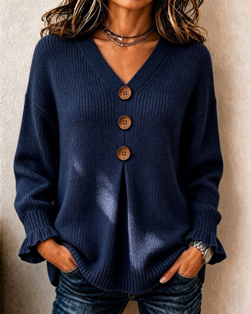 Elske | Pullover Trui met V-hals
