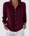 Martine | Gebreid Vest met Knopen