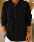 Nieves | Henley Tuniek met Knopen