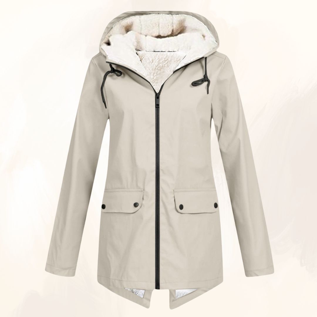 Dames winterjas van kunstbont