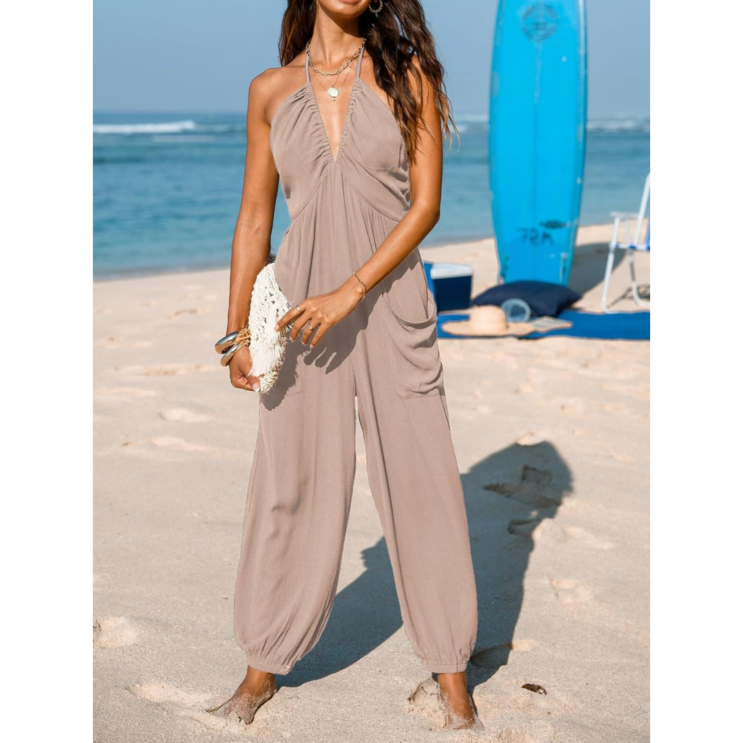 Karin | Losvallende Jumpsuit met V-hals