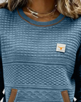 Noelle™ | Crew Neck Kleurblok Sweatshirt