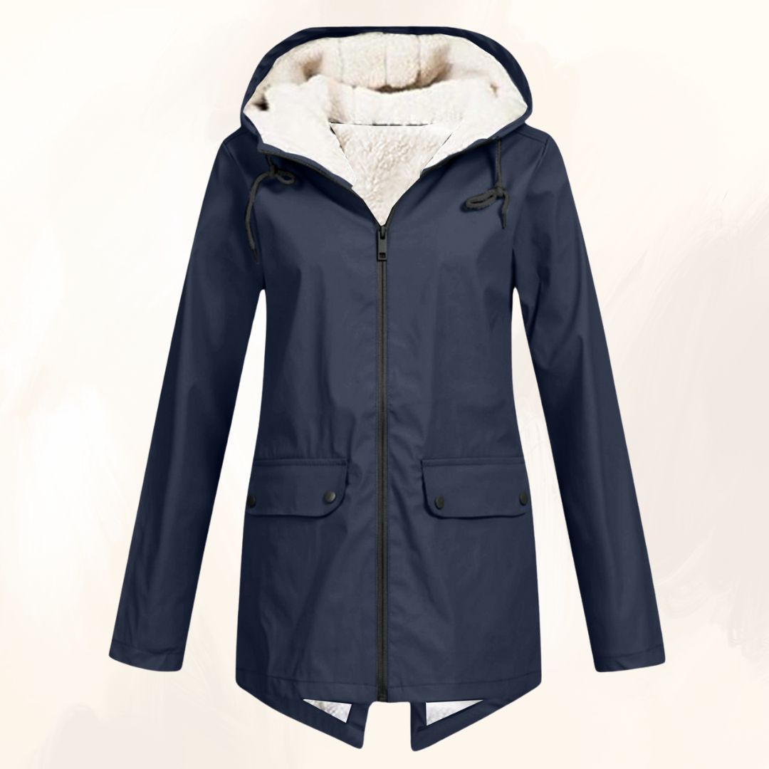 Dames winterjas van kunstbont