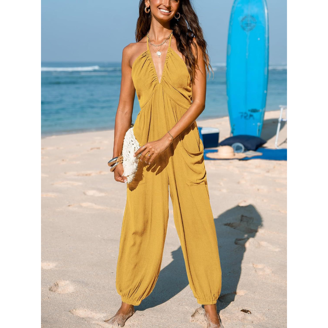 Karin | Losvallende Jumpsuit met V-hals