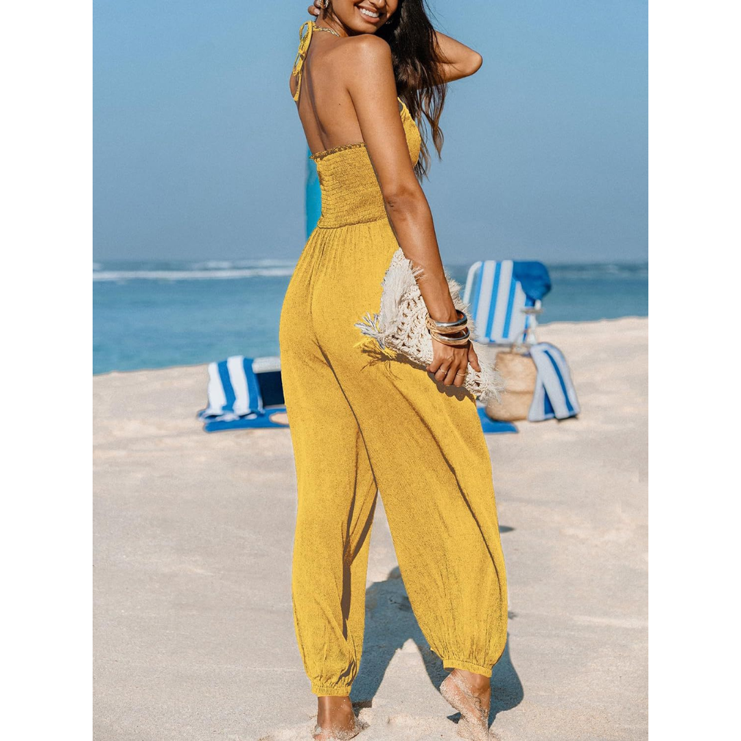 Karin | Losvallende Jumpsuit met V-hals