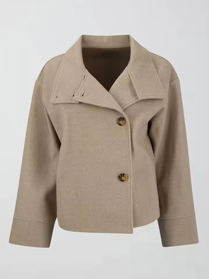 Elisa – Luxe Breasted Korte Jas